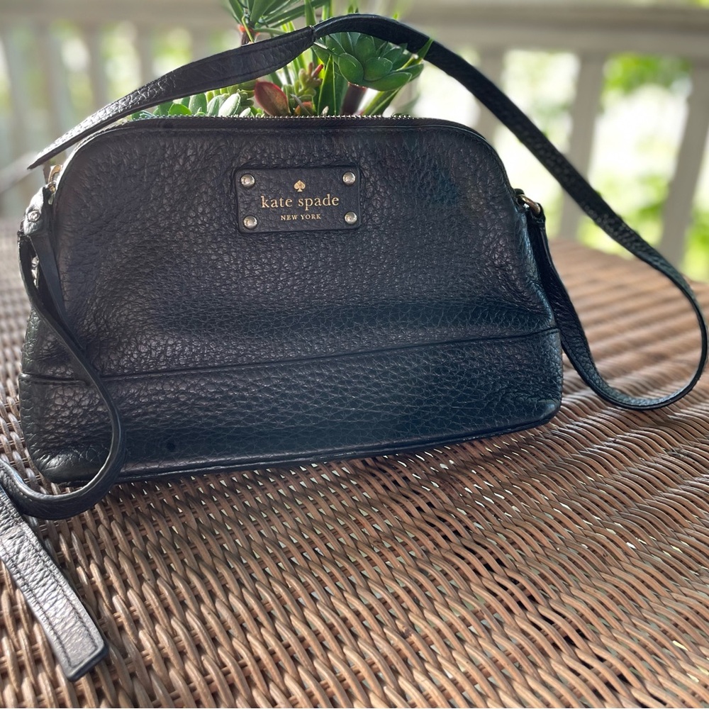 Kate Spade Textured Black Crossbody Bag
